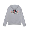 Patriotic 'ANTIFLOCK' Hoodie – Vintage Flag Wings Graphic