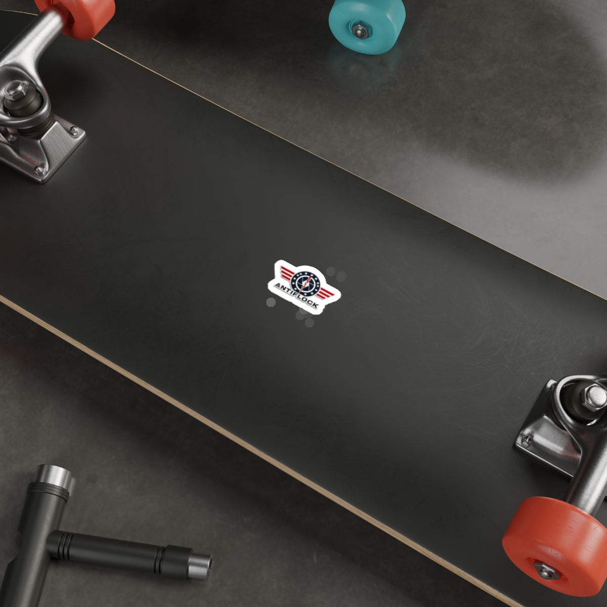Antiflock Die-Cut Sticker — Patriotic Aviation Emblem