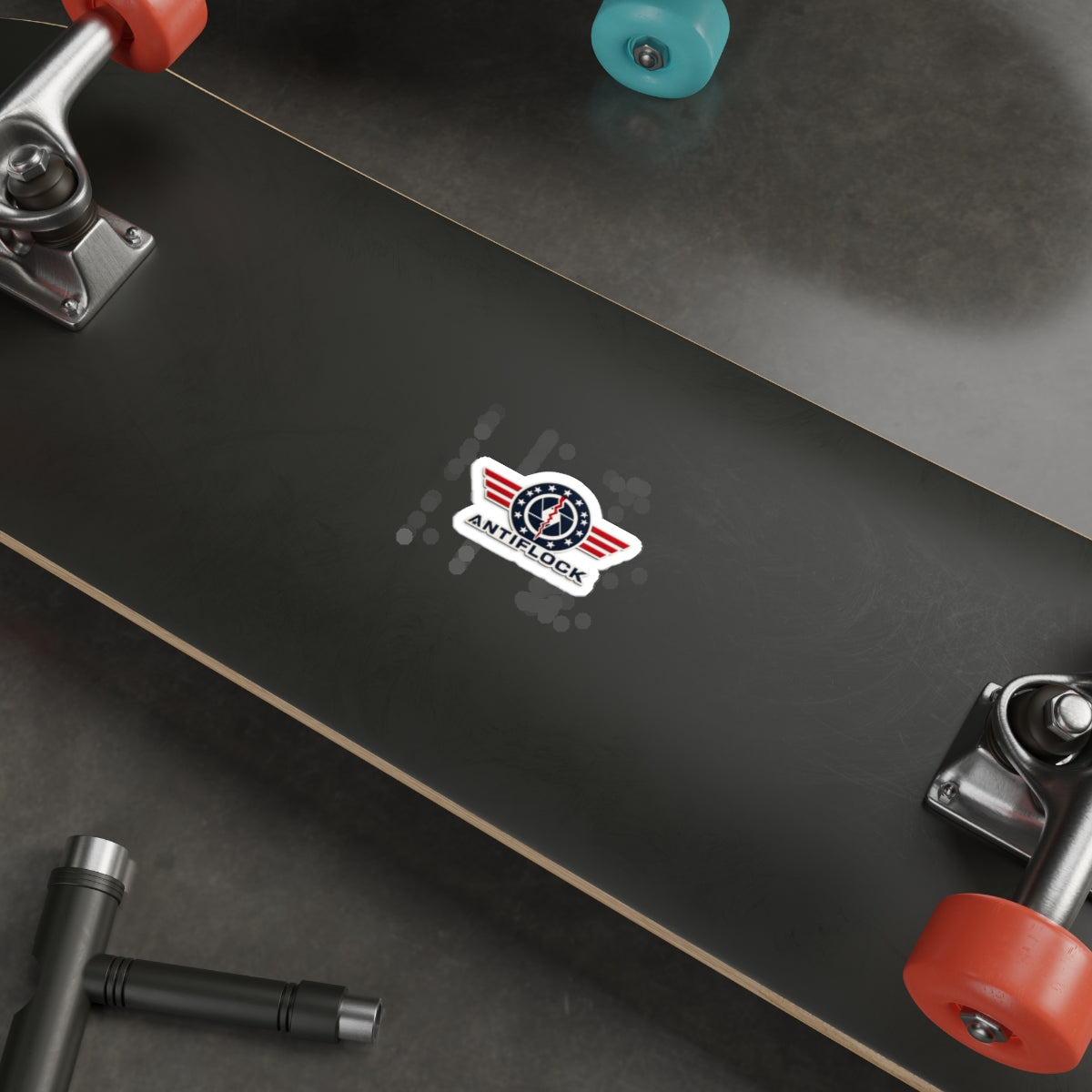 Antiflock Die-Cut Sticker — Patriotic Aviation Emblem